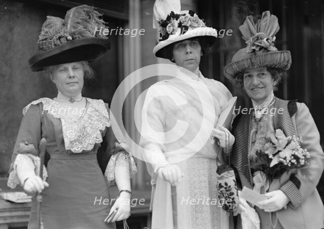 Dolly Madison Breakfast - Mrs. Pickford, Mrs. Champ Clark, Mrs. C.H. Mcdonnell, 1912. Creator: Harris & Ewing.