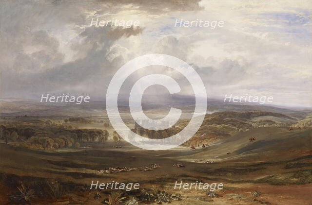 Raby Castle, the Seat of the Earl of Darlington, 1817. Creator: JMW Turner.