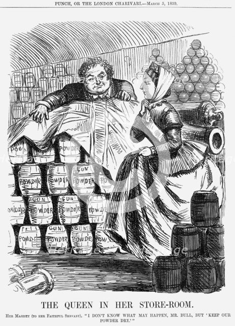'The Queen in her Store-room', 1859. Artist: Unknown