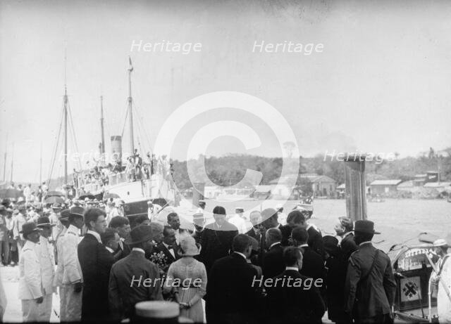 Philander C. Knox Visit To Central America And The West Indies - Knox In San Domingo, 1912. Creator: Harris & Ewing.