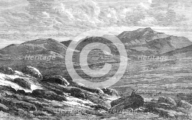 The Scottish Highlands near Balmoral - view of Lochnagar, 1864.  Creator: Unknown.