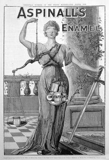Aspinall's Enamel advertisement, 1889. Artist: Unknown
