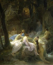Nymphs Listening to the Songs of Orpheus, 1853. Creator: Charles Jalabert.