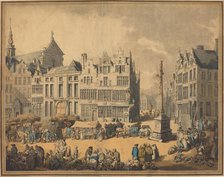 Place de Meir at Antwerp, 1797. Creator: Thomas Rowlandson.