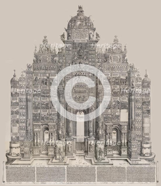 Arch of Honor, 1515, printed 1517/18., 1515, printed 1517/18. Creator: Hieronymus Andreae.