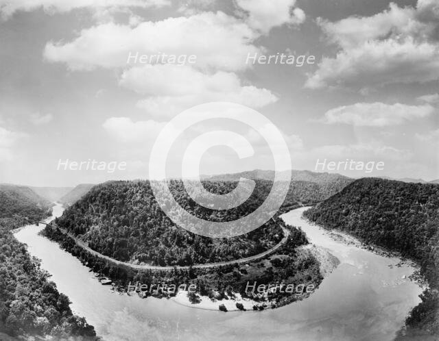 New River Canyon, W. Va. from Hawk's Nest, c.between 1910 and 1920. Creator: Unknown.