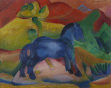 Little Blue Horse (Children's picture), 1912. Creator: Marc, Franz (1880-1916).