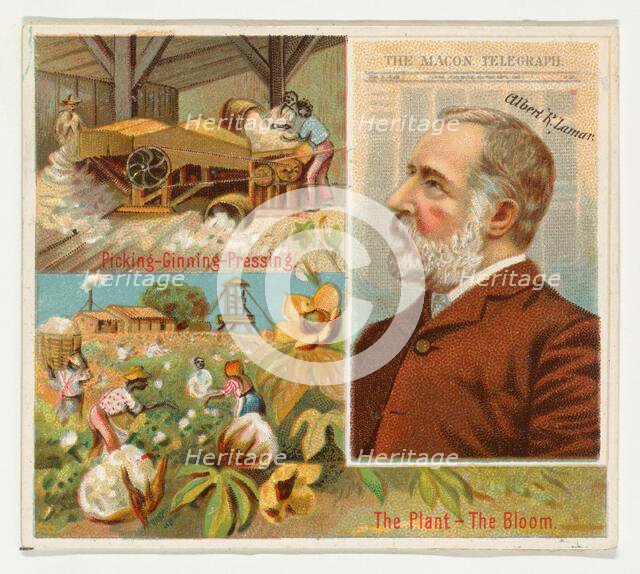 Albert R. Lamar, The Macon Telegraph, from the American Editors series (N35) for Allen & G..., 1887. Creator: Allen & Ginter.