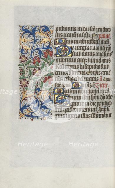 Book of Hours (Use of Rouen): fol. 100v, c. 1470. Creator: Master of the Geneva Latini (French, active Rouen, 1460-80).