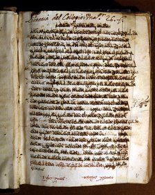 Aramaic Pentateuch, translation by Ongelo, manuscript copied in part by Alfonso de Zamora, in the…