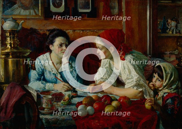 A Letter to Petersburg, 1902. Artist: Golynsky, Vasili Andreyevich (1854-1904)