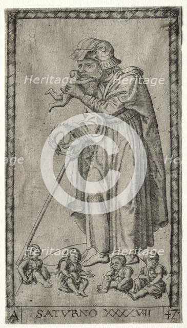 Saturn, 1547. Creator: Johannes Ladenspelder (German, 1512-aft 1561).