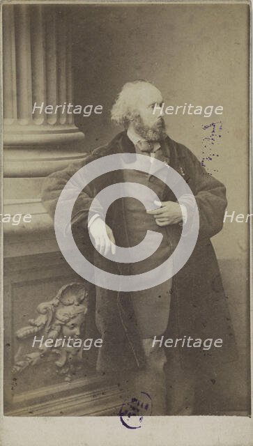 Portrait of the composer Félicien David (1810-1876), 1861. Creator: Anonymous.