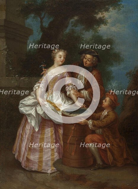 The lottery, c1745. Creator: Jean-Baptiste Lebel.