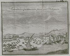 The capture by the Spaniards of Guatimocin, (1496-1525), last emperor of the Aztecs...1521 (1771) Creator: Unknown.