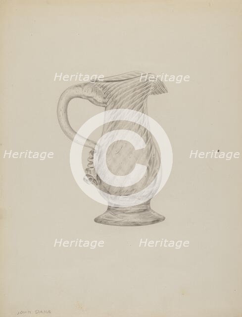 Cream Pitcher, c. 1940. Creator: John Dana.