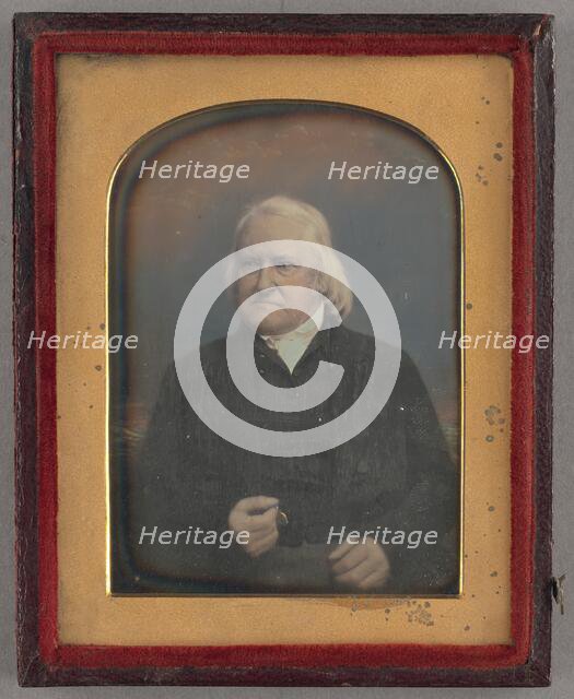 Portrait of an Elderly Man with Long White Hair, about 1855-1859. Creator: Unknown.