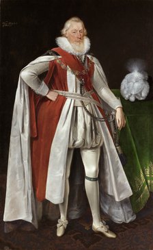 William Knollys, 1st Earl of Banbury, c1615-c1620. Artist: Daniel Mytens.