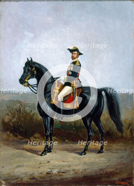 Portrait of General Georges Boulanger (1837-1891), c. 1880. Creator: Williamson, John (1826-1885).