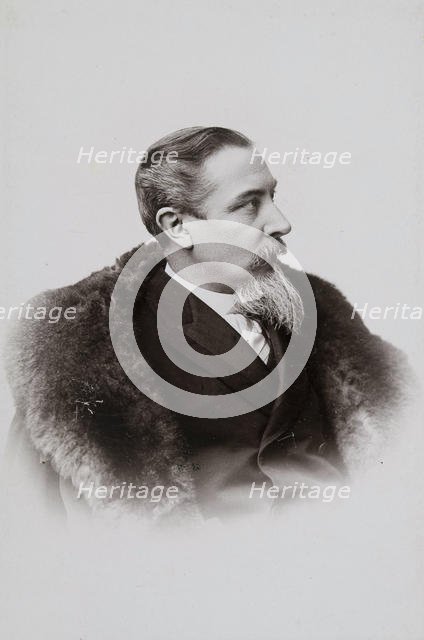 Portrait of the painter Henryk Siemiradzki (1843-1902)  , 1893. Creator: Mieczkowski, Jan (1830-1889).