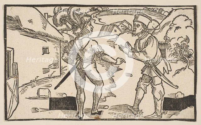 Heauton Timouroumenos, from The Comedies of Terence, 19th century reprint.n.d. Creator: Albrecht Durer.