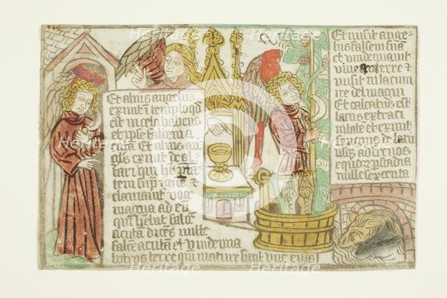 The Vintage of the Grapes of the Vine, from the Blockbook Apocalypse, 1465-70. Creator: Unknown.