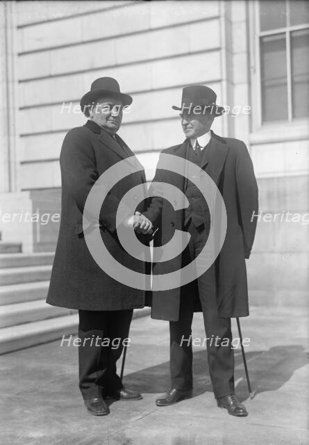 John Hollis Bankhead, Rep. from Alabama, with Son, William B. Bankhead, 1917. Creator: Harris & Ewing.