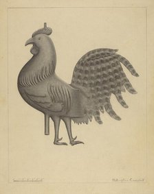 Weather Vane - Cock, 1935/1942. Creator: Rollington Campbell.