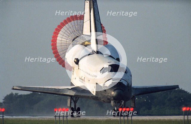 STS-50 landing, USA, July 9, 1992. Creator: NASA.