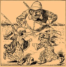 When two argue, the third is happy, 1894. Creator: Kaskeline, Friedrich (1863-1931).