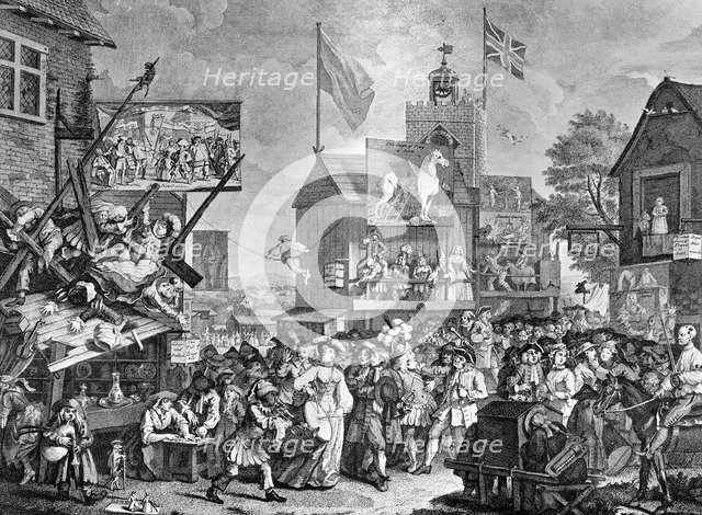 'Southwark Fair', 1733.Artist: William Hogarth