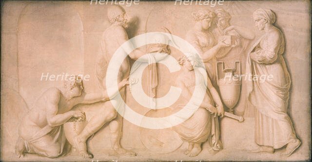 Achilles and the Daughters of Lycomedes, 1794-1798. Creator: Nicolai Abraham Abildgaard.