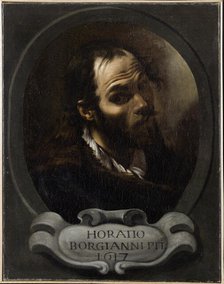 Self-Portrait, 1615. Creator: Borgianni, Orazio (1578-1616).