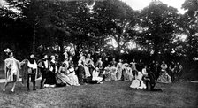 Garden Fête in the grounds of Otterspool House, Liverpool:...play adapted from Chaucer, 1895. Creator: Unknown.