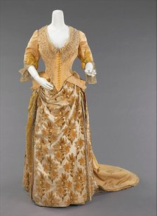 Evening ensemble, French, ca. 1888. Creators: House of Worth, Charles Frederick Worth.