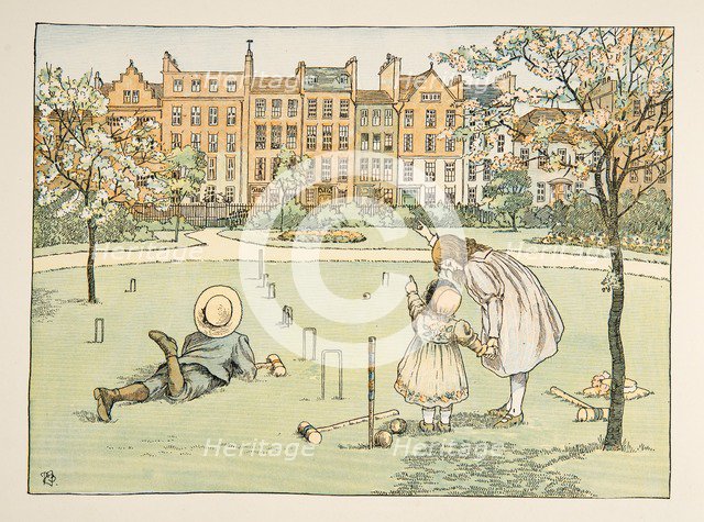 The Chimney Sweep,  from Four and Twenty Toilers, pub. 1900 (colour lithograph)