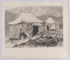 The Tents (from "The Portfolio"), 1880. Creator: Hubert von Herkomer.