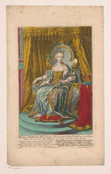 Portrait of Maria Theresia, 1741-1757. Creator: Paul Friedrich Engelbrecht.
