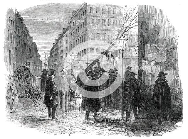 Tree of Liberty, cut down in Paris, 1850. Creator: Unknown.