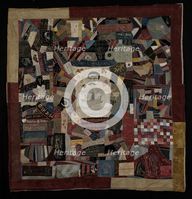 John L. Sullivan Quilt, Illinois, c. 1890. Creator: Unknown.