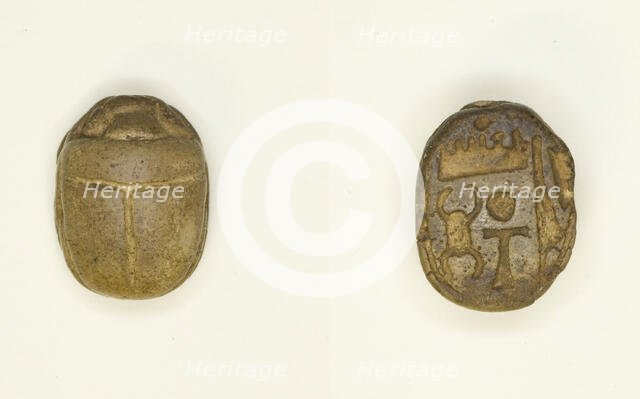 Scarab: Wish Formula of Amon-Re, Egypt, Middle Kingdom (1991-1720 BCE). Creator: Unknown.