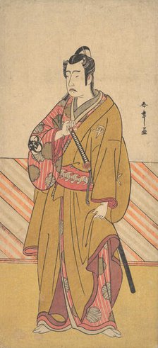 The Actor Bando Mitsugoro I as one of the Conen Otoko or Five Kyokaku, ca. 1778. Creator: Shunsho.