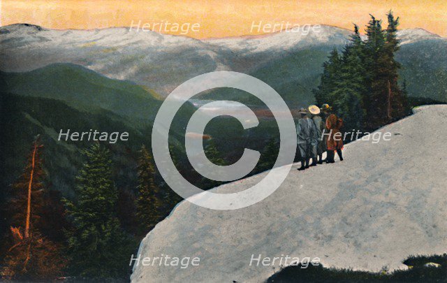 'Looking down from Mount Rainier', c1916. Artist: Asahel Curtis.