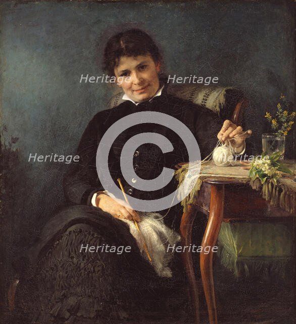 Madam Anna Seekamp, the Artist's Sister, 1882. Creator: Bertha Wegmann.