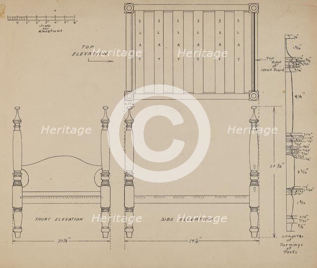 Doll Bed, 1935/1942. Creator: Unknown.