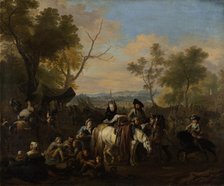 Visit to a Camp, c1690-1700. Creator: Jan van Huchtenburgh.
