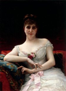 Portrait de Madame Edouard Hervé, 1884. Creator: Alexandre Cabanel.