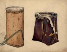 Tamgas made of birch bark of various types, Selkups, 1920. Creator: A. G. Vargin.