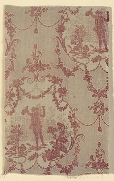 Le Petit Buveur (The Little Drinker) (Furnishing Fabric), France, 1765/70. Creator: Unknown.