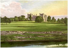 Lumley Castle, County Durham, home of the Earl of Scarbrough, c1880. Artist: Unknown